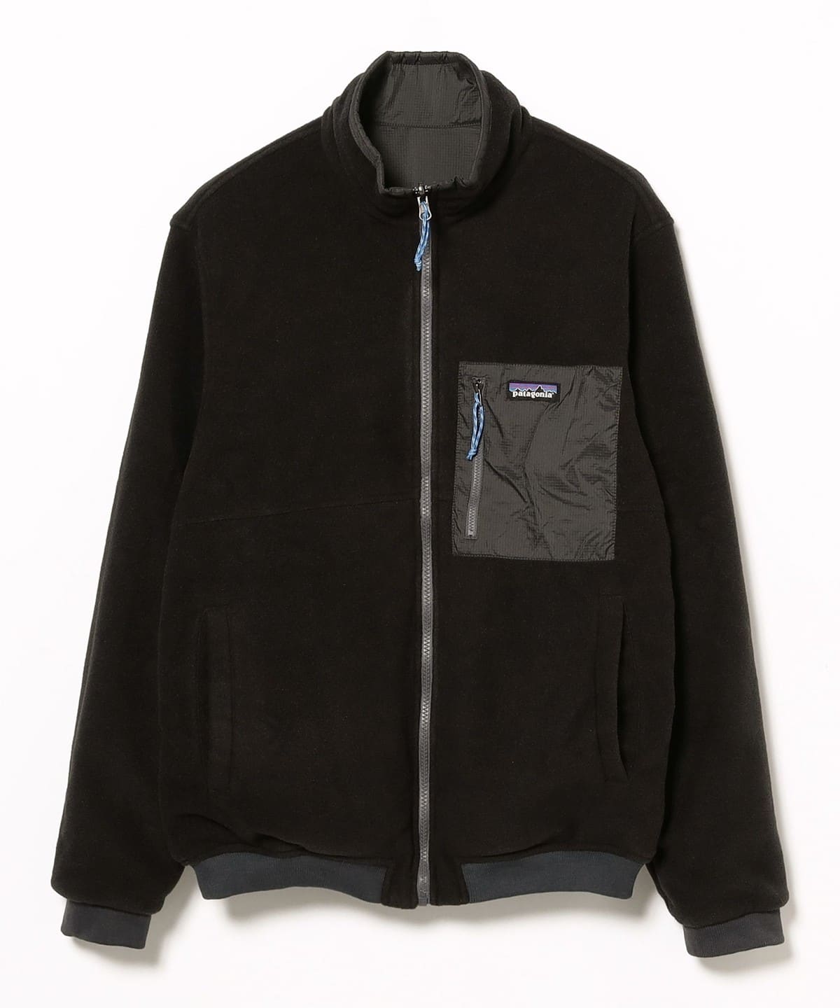 Patagonia ブラック×キャメル リバーシブルナイロンジャケット