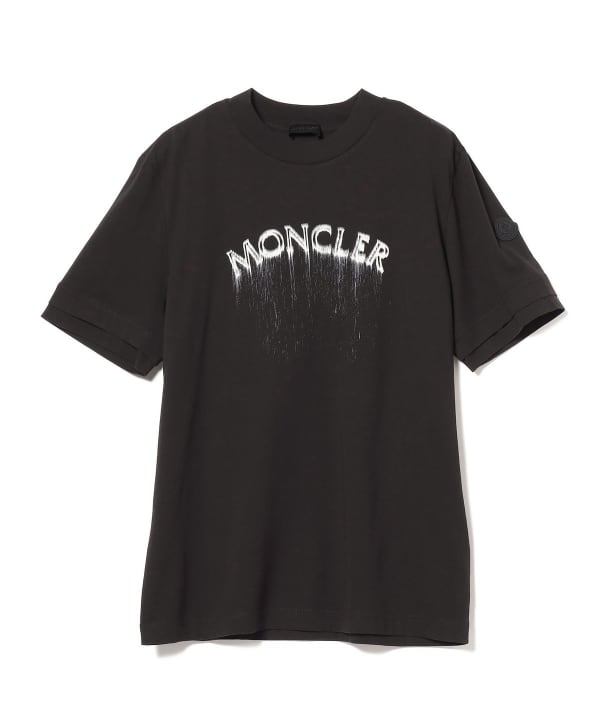 BEAMS F（ビームスF）MONCLER / サンド ロゴ クルーネック Tシャツ（T