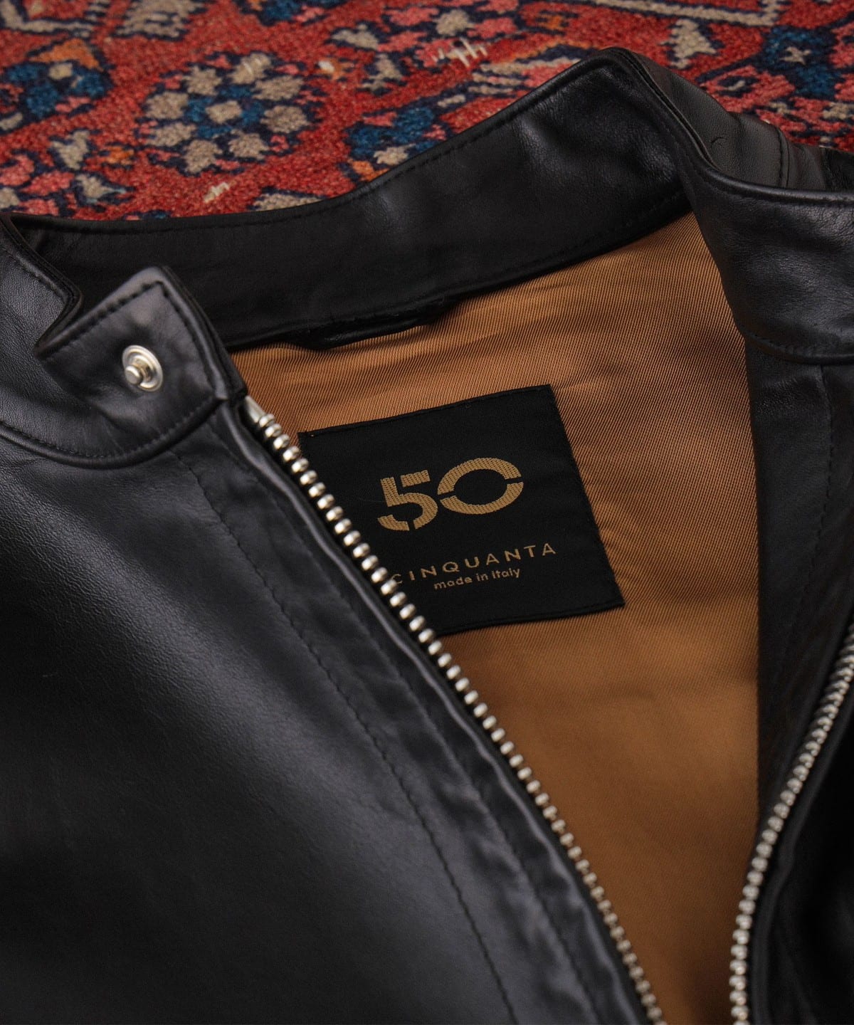 BEAMS F（ビームスF）CINQUANTA / スタンドカラー シングルライダース