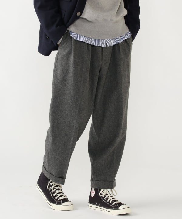 BEAMS PLUS（ビームス プラス）2 Pleats Tapered Flannel（パンツ