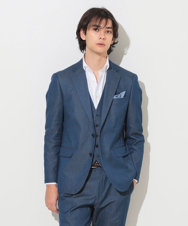 BEAMS HEART（ビームス ハート）ストレッチデニム ドレスジレ