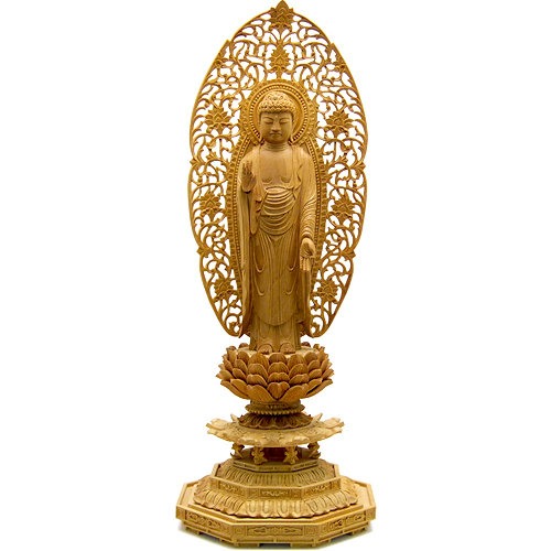 舟阿弥陀如来（浄土宗）白檀製 | 仏壇・仏具 滝田商店