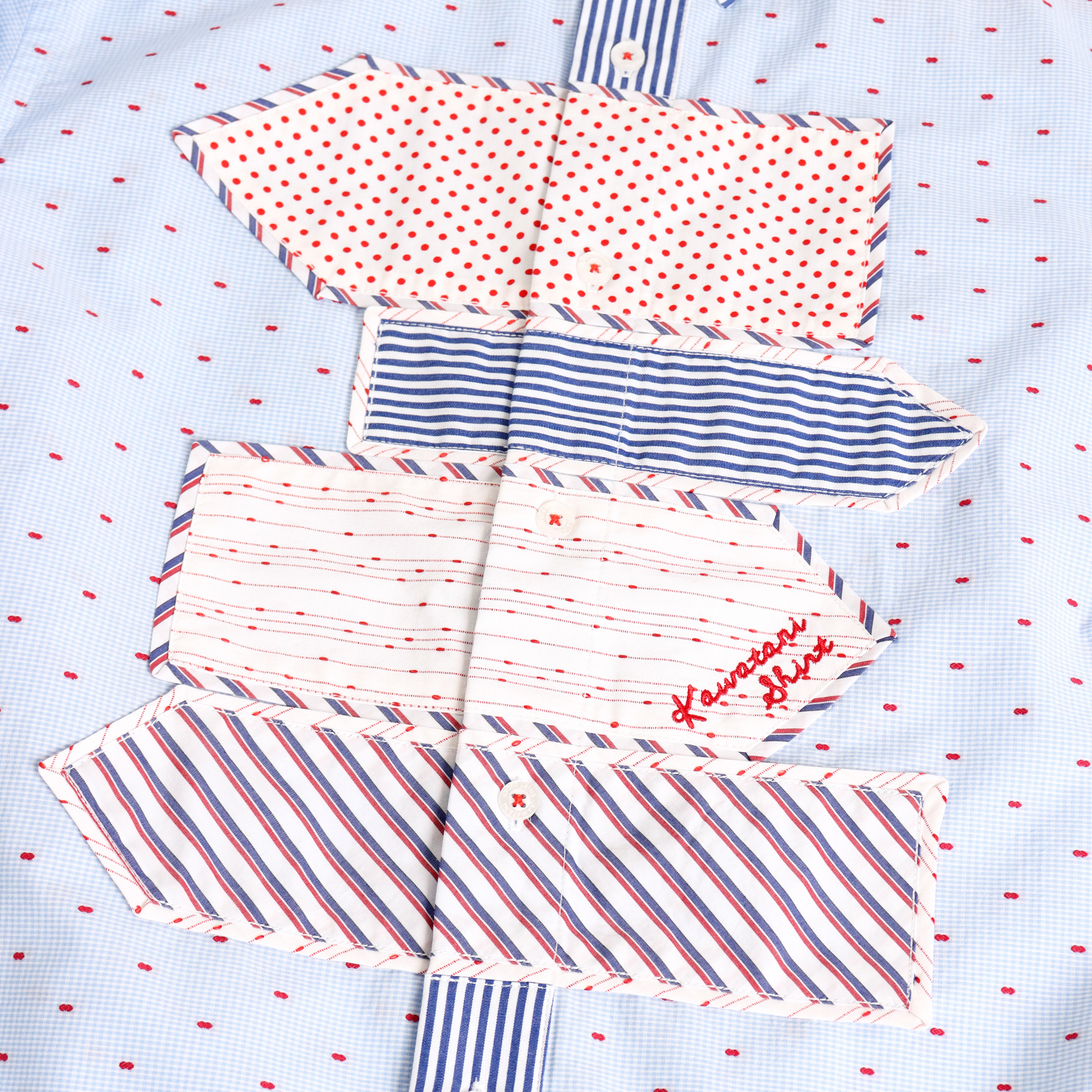 Mag】標識に見立てたパッチワークシャツ♪ - 河谷シャツ - kawatanishirt