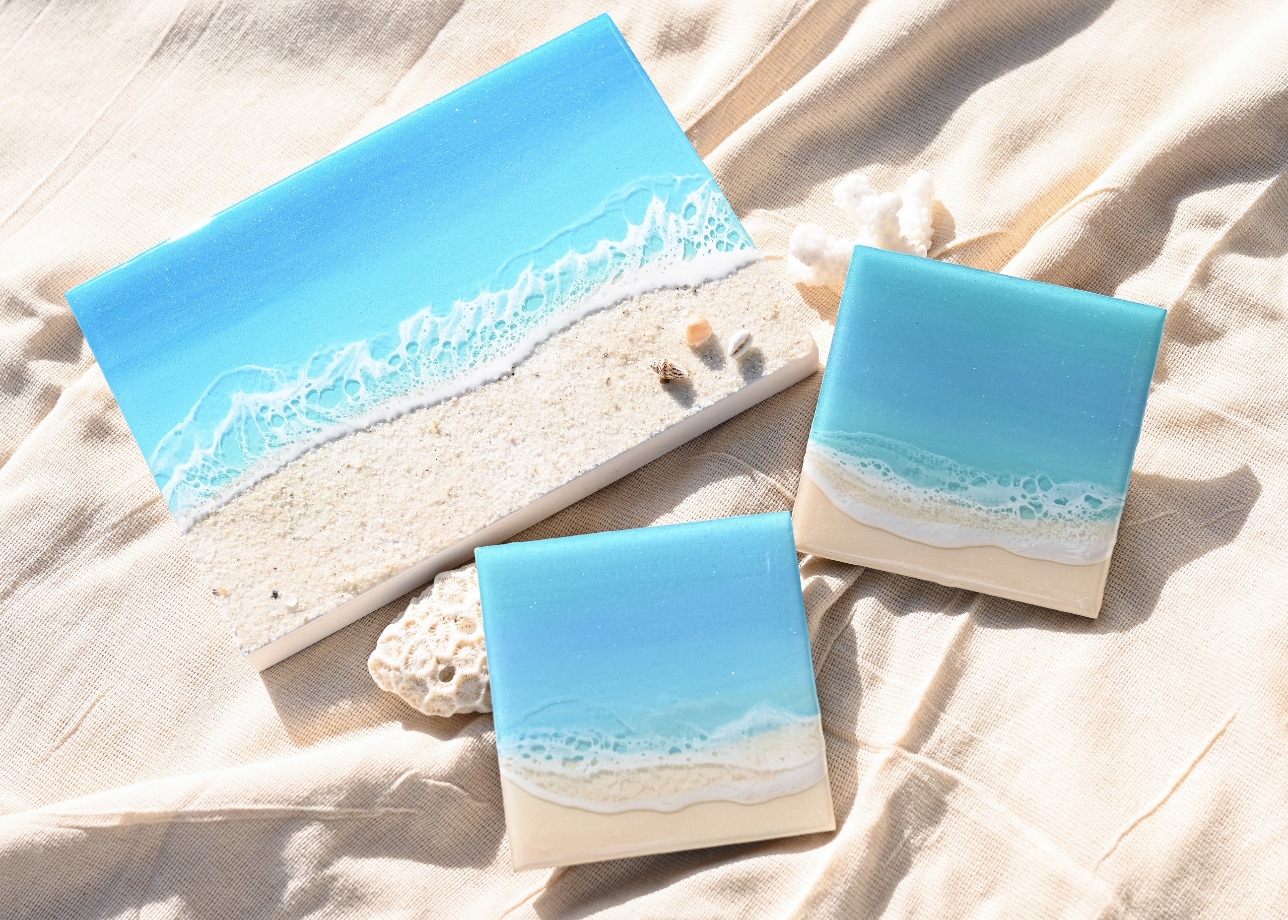 ハワイを感じる海のレジンアート」 - GINZA HAKKO 木の香