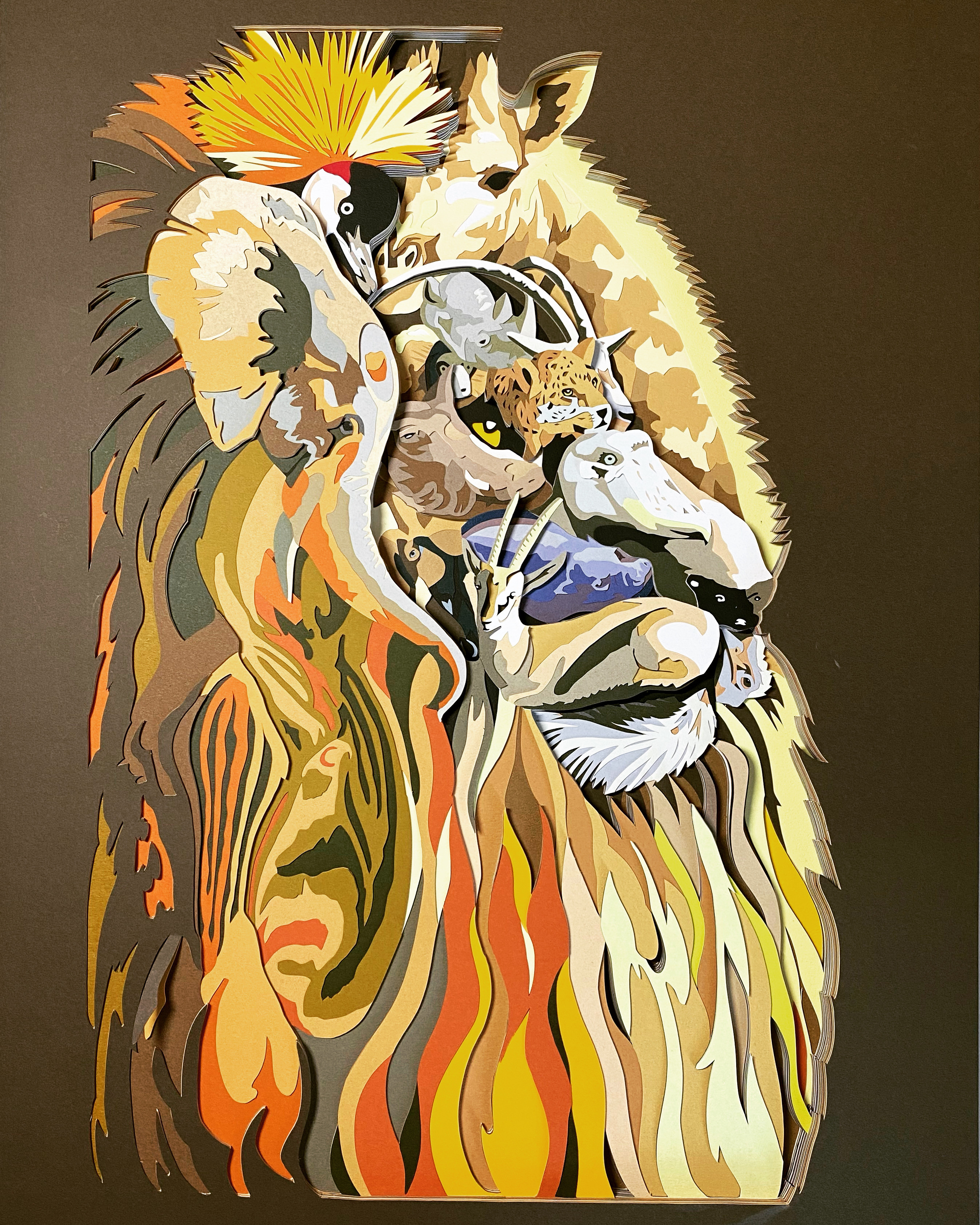 そして神になる。。 3連作。 a4アート紙 b5アート紙