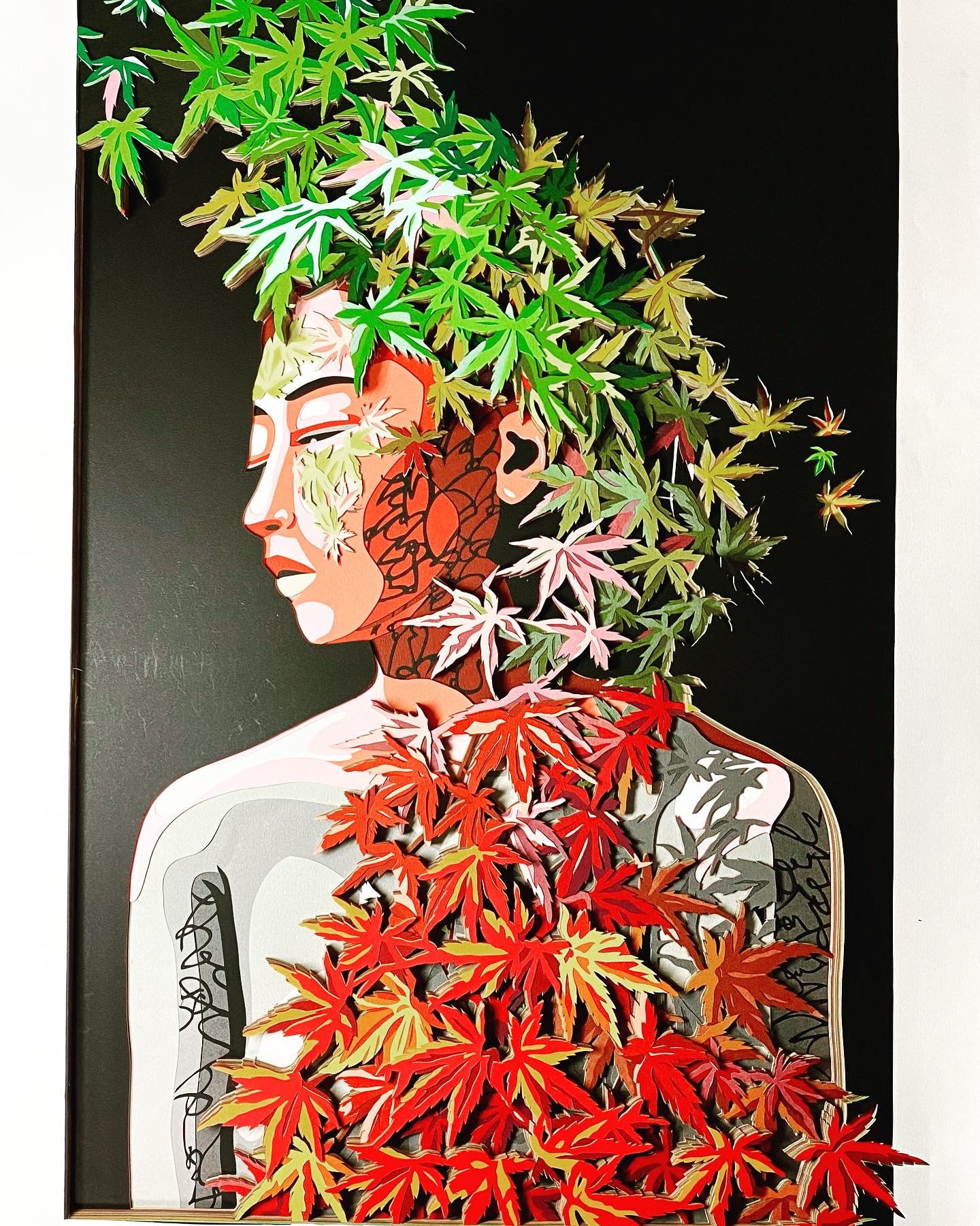 そして神になる。。 3連作。 a4アート紙 b5アート紙