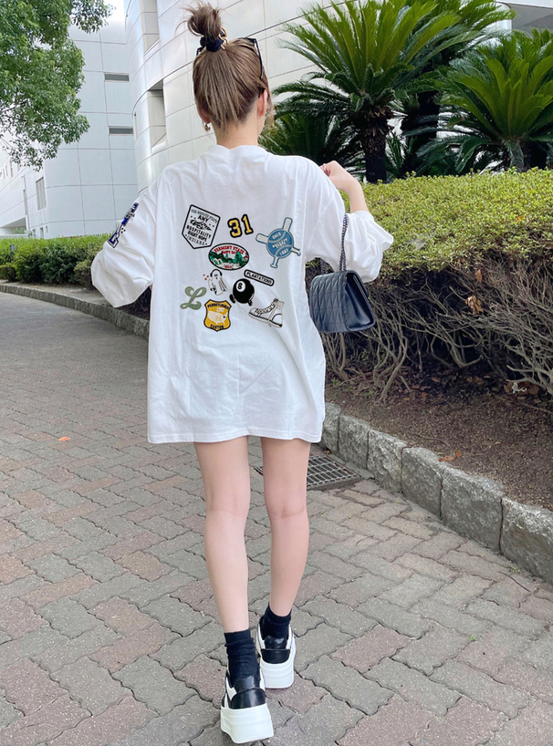 ワッペンロンT[cc34] | レディースファッション通販のグレイル(GRL