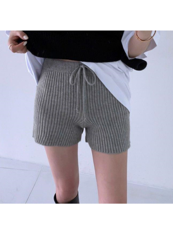 リブニットショートパンツ[an1430] | レディースファッション通販の