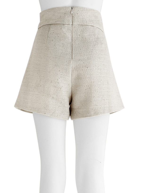 ツイードビジューボタンショートパンツ[ac2219] | レディース