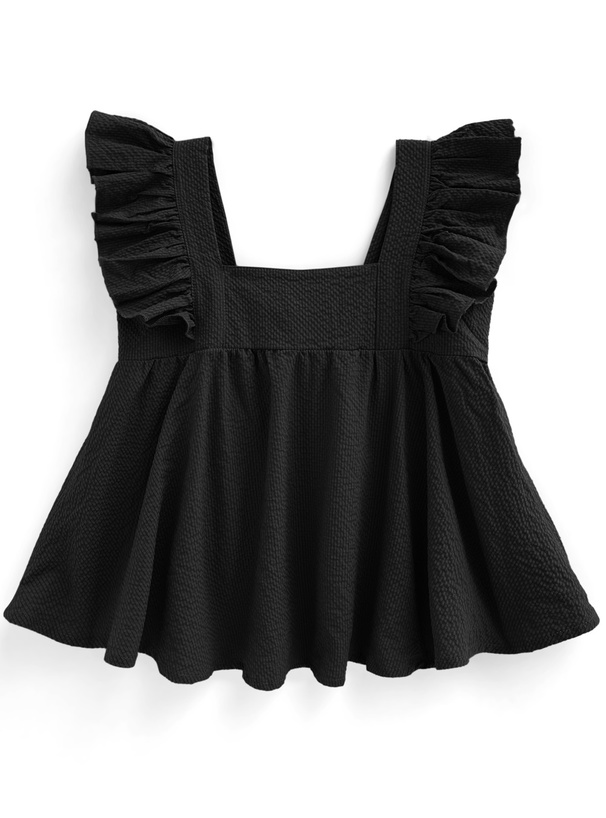 バックリボンショルダーフリルトップス[ac2395] | レディース