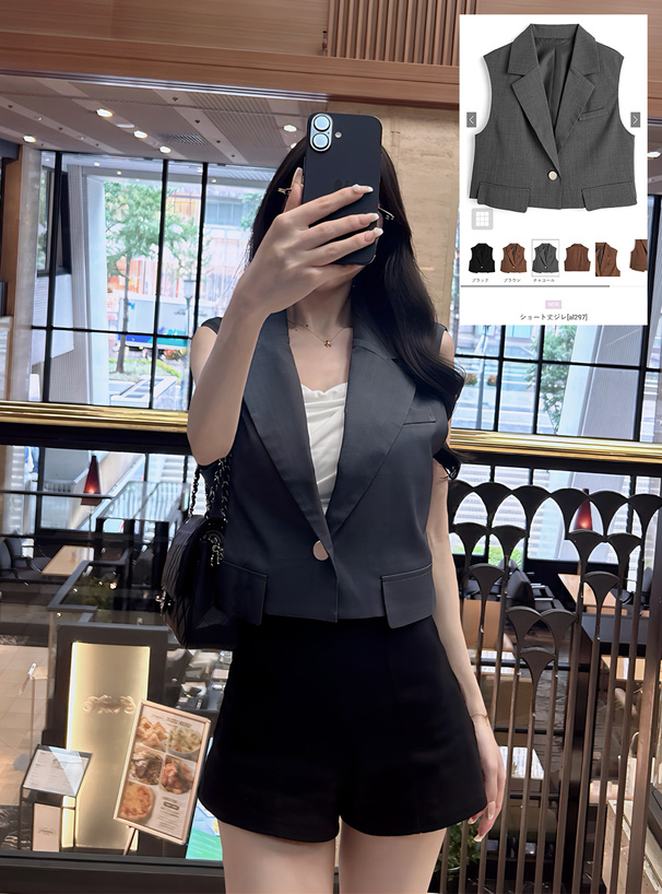 ショート丈ジレ[al297] | レディースファッション通販のグレイル(GRL