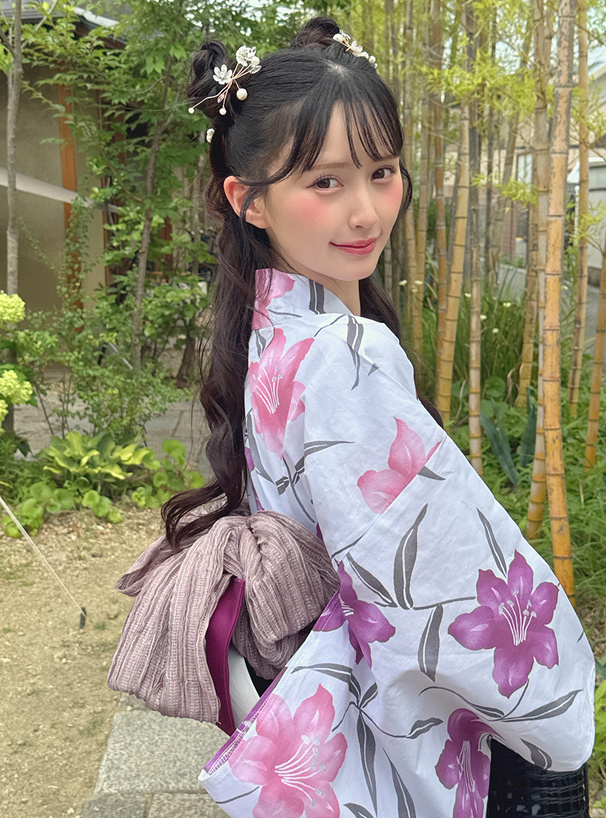 百合浴衣セット[gi1324] | レディースファッション通販のグレイル(GRL