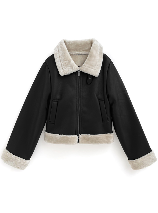 ファーレザーブルゾン[fo2046] | レディースファッション通販の