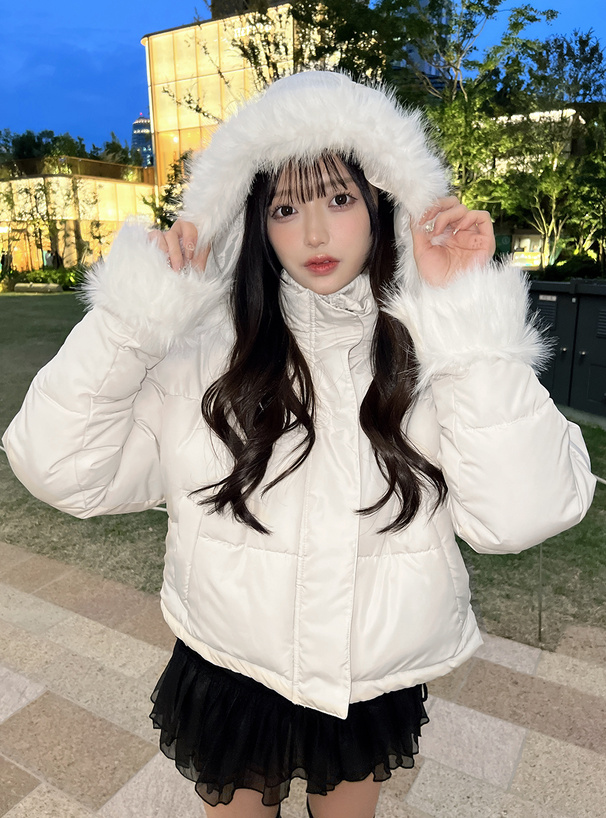 マルチWayフード付きファーダウンジャケット[kd81] | レディース