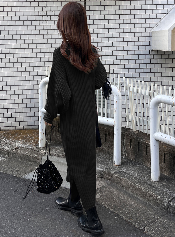 ハイネックニットワンピース[mb977] | レディースファッション通販の