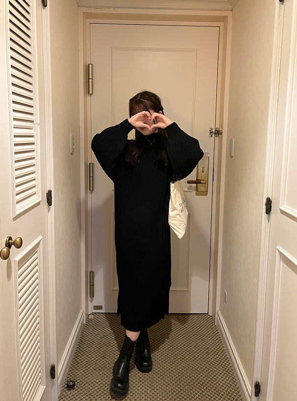 ハイネックニットワンピース[mb977] | レディースファッション通販の