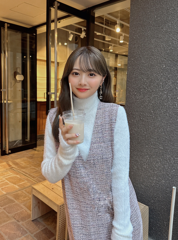 Vネックラメツイードワンピース[sm69] | レディースファッション通販の