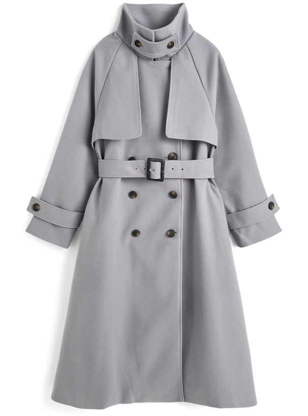 襟2Wayベルト付きロングコート[ze930] | レディースファッション通販の