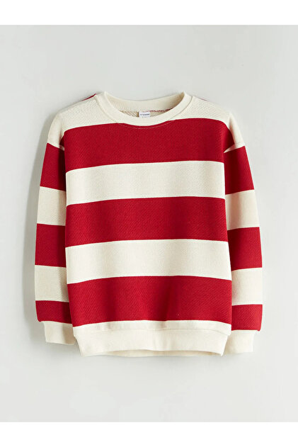 LC Waikiki LCW KidsKirmizi Bisiklet Yaka Çizgili Erkek Çocuk