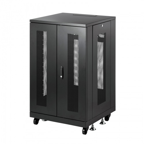 サーバーラック（19インチ・中型・18U・奥行60cm・メッシュパネル仕様