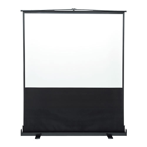 プロジェクタースクリーン 80インチ（4：3・自立式・床置き・収納