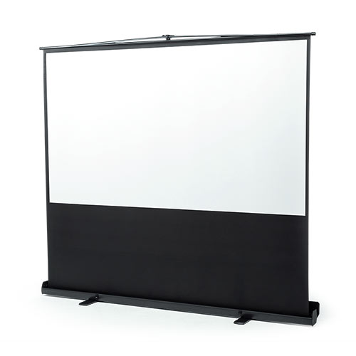 100インチ 自立式プロジェクタースクリーン｜床置き簡単設置・4K対応