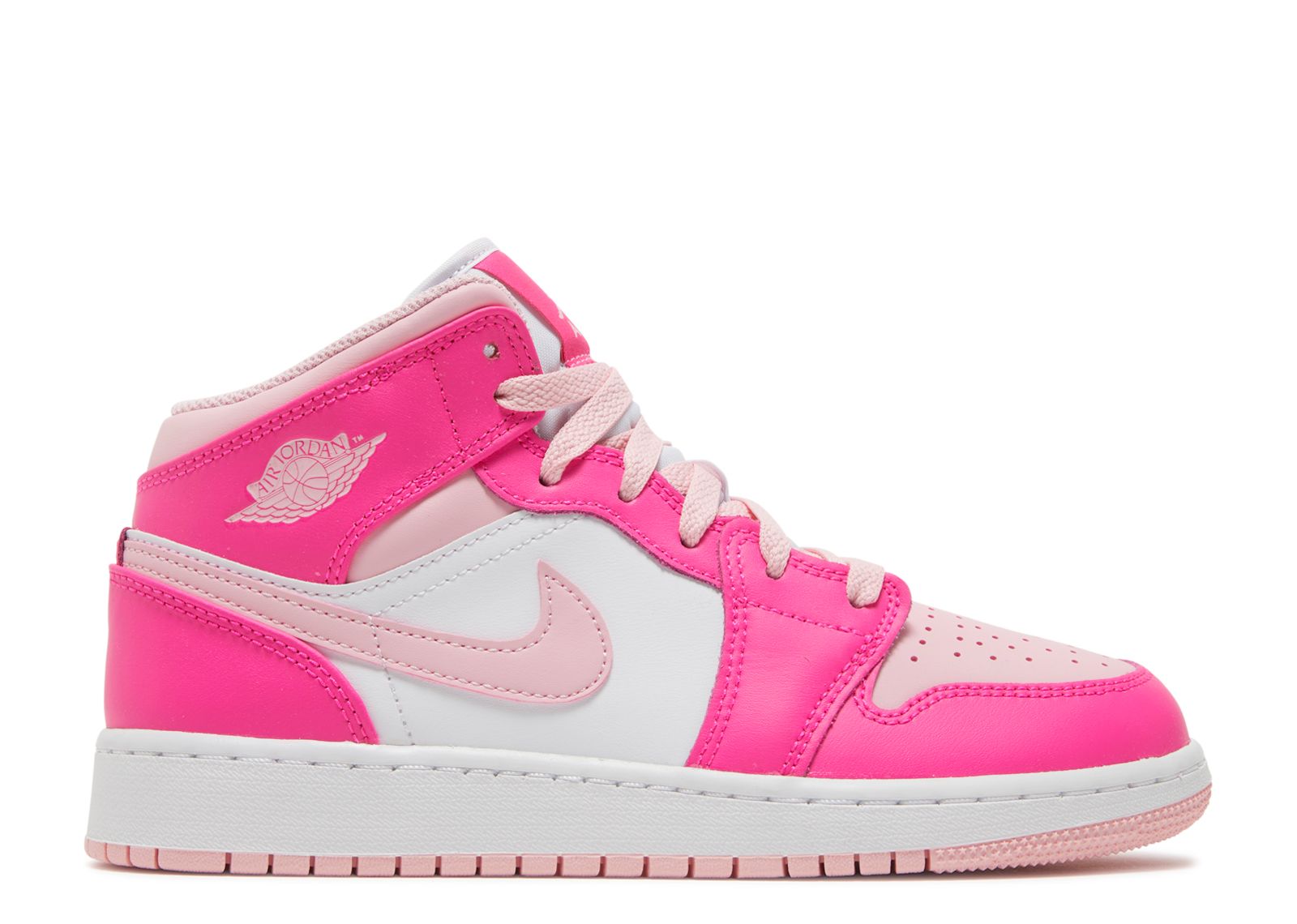 Jordan 1 Mid GS 'Fierce Pink' - Air Jordan - FD8780 116 - white