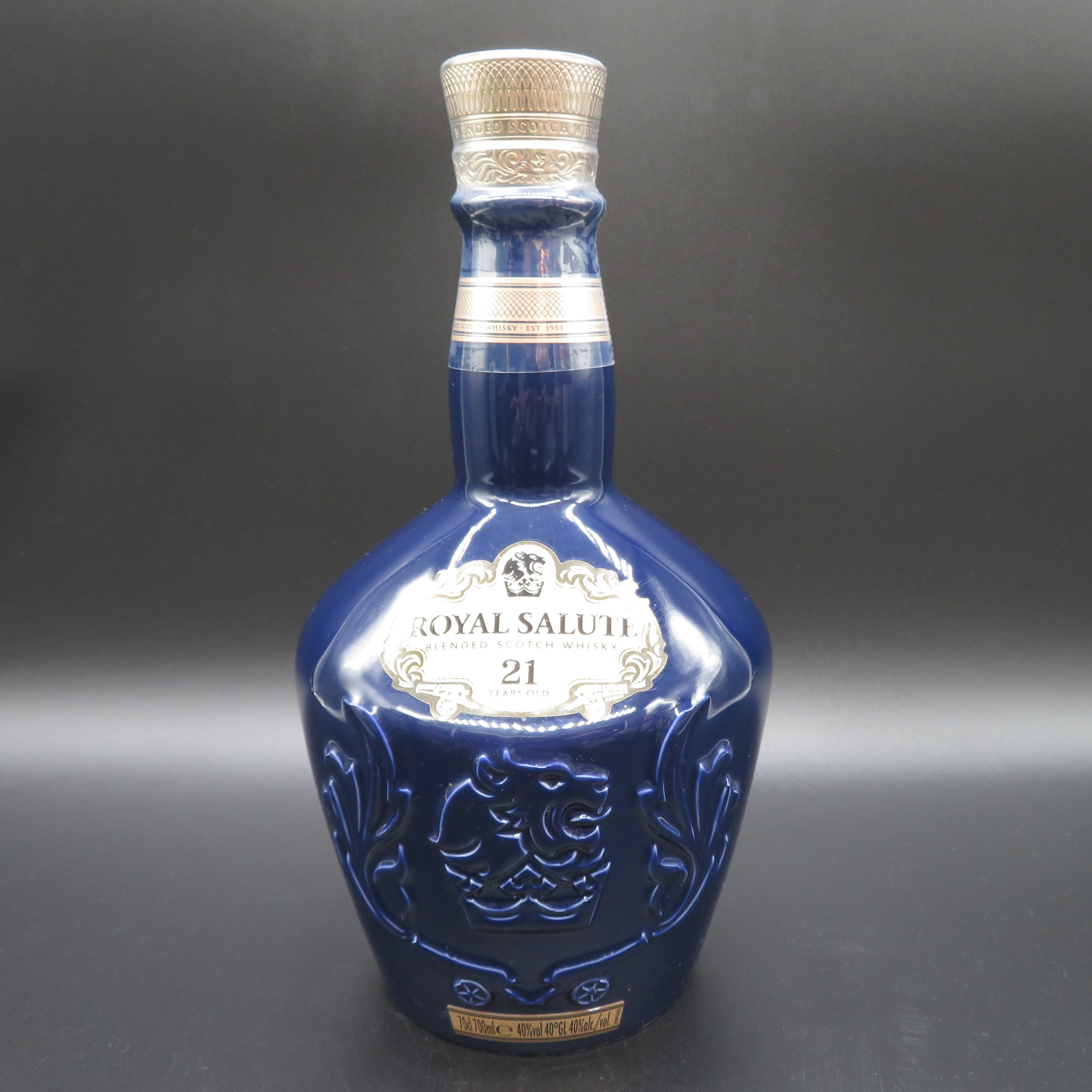 Chivas Brothers Royal salute 21 year Wade Sapphire Flagon scotch