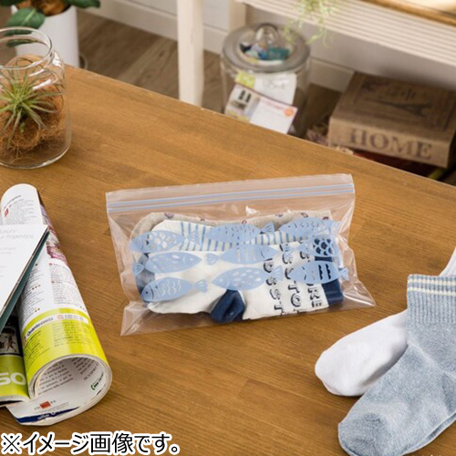 カインズ（CAINZ） 抗菌 ダブルジッパーバッグ M サカナ 20枚入