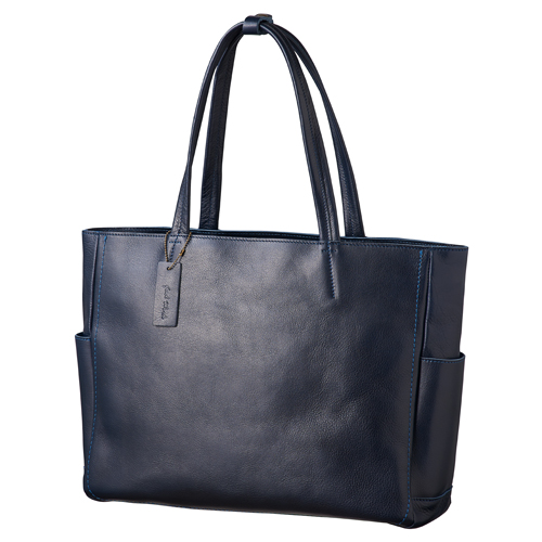 ハンズオリジナル ガッドワーク レザートート L 37501 ネイビー
