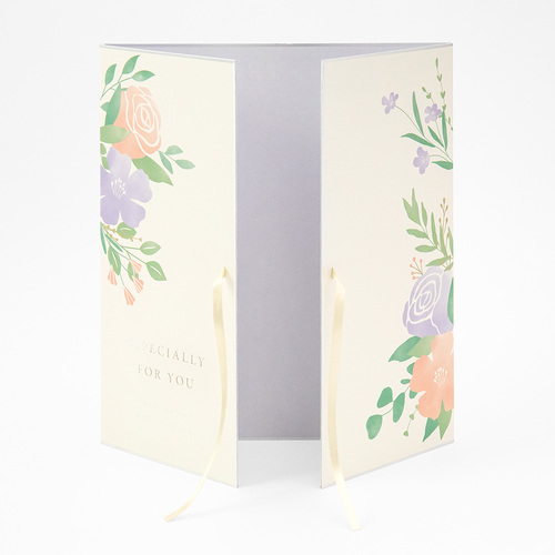 ミドリ（MIDORI） カラー色紙 両開き リボン 33265006 花柄｜【ハンズ