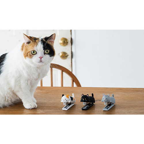 マックス（MAX） シリコンホッチキス ねこ HD-10NX/S くろねこ 【数量