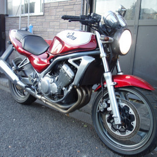 カワサキ バリオス 火の玉カラー 単車 250cc 4発 (BOBTAIL) 西武柳沢の