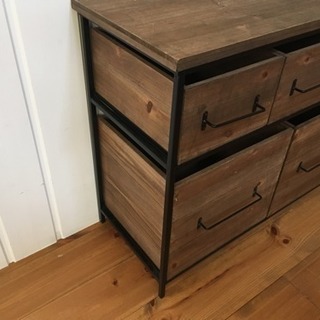 salut！(サリュ)アイアンウッド5ドロワーマルチラック (atuatucafe