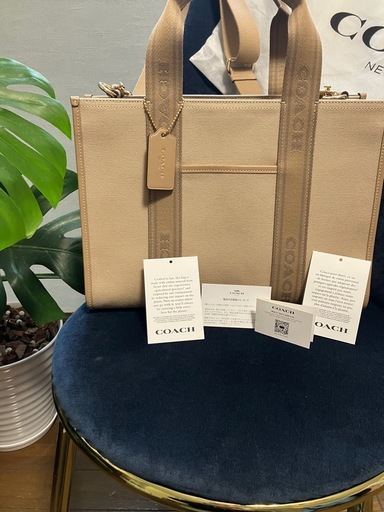 ◇新品未使用◇COACH スミストートバッグ ダークナチュラル マルチ