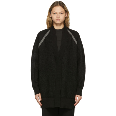 Y-3 Black Classic Sheer Knit Cardigan | ModeSens
