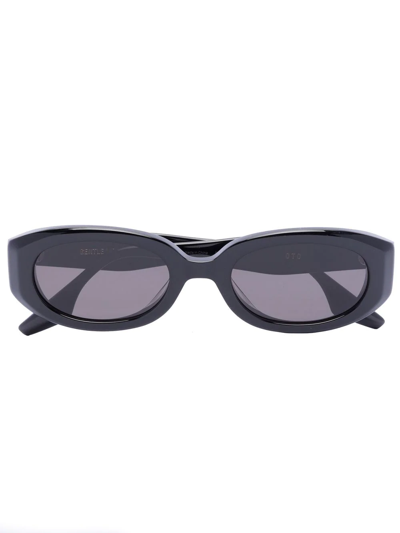 Gentle Monster Oto 01 Oval-frame Sunglasses In Black | ModeSens