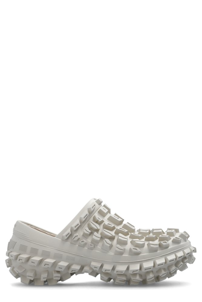 Balenciaga Defender Clog Sandals In Beige | ModeSens