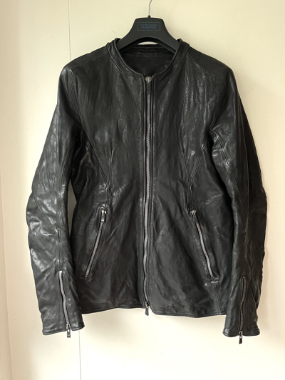 Pre-owned Guidi X Incarnation Guidi Calf Leather Jacket In Black