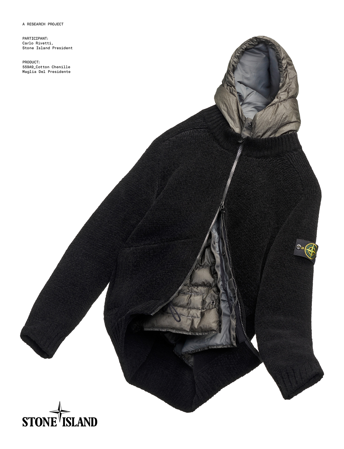 STONE ISLANDからカルロ・リヴェッティが愛用するプレジデントニットの