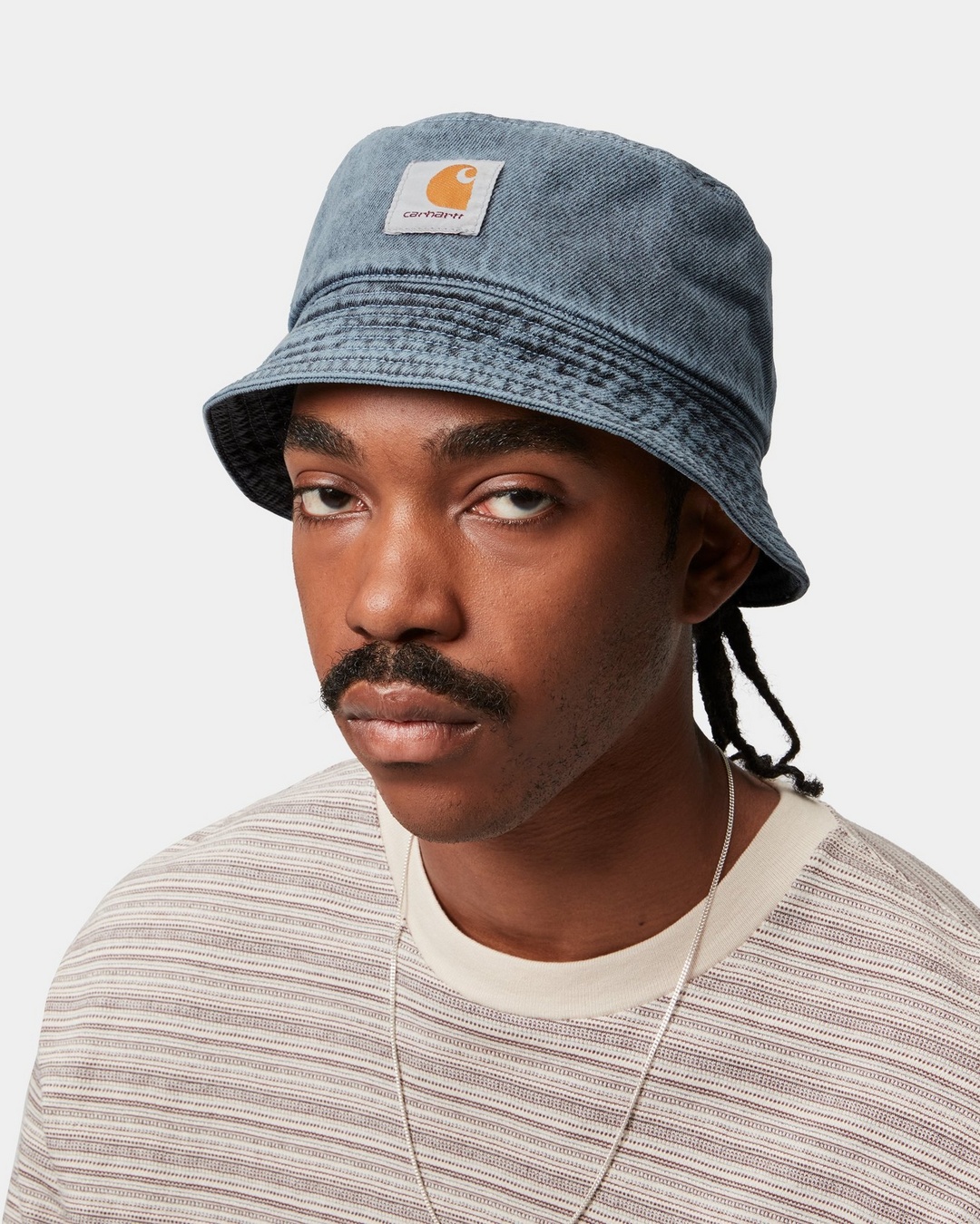 Carhartt WIP Tigan Bucket Hat, Black / Blue Fog | Official Online