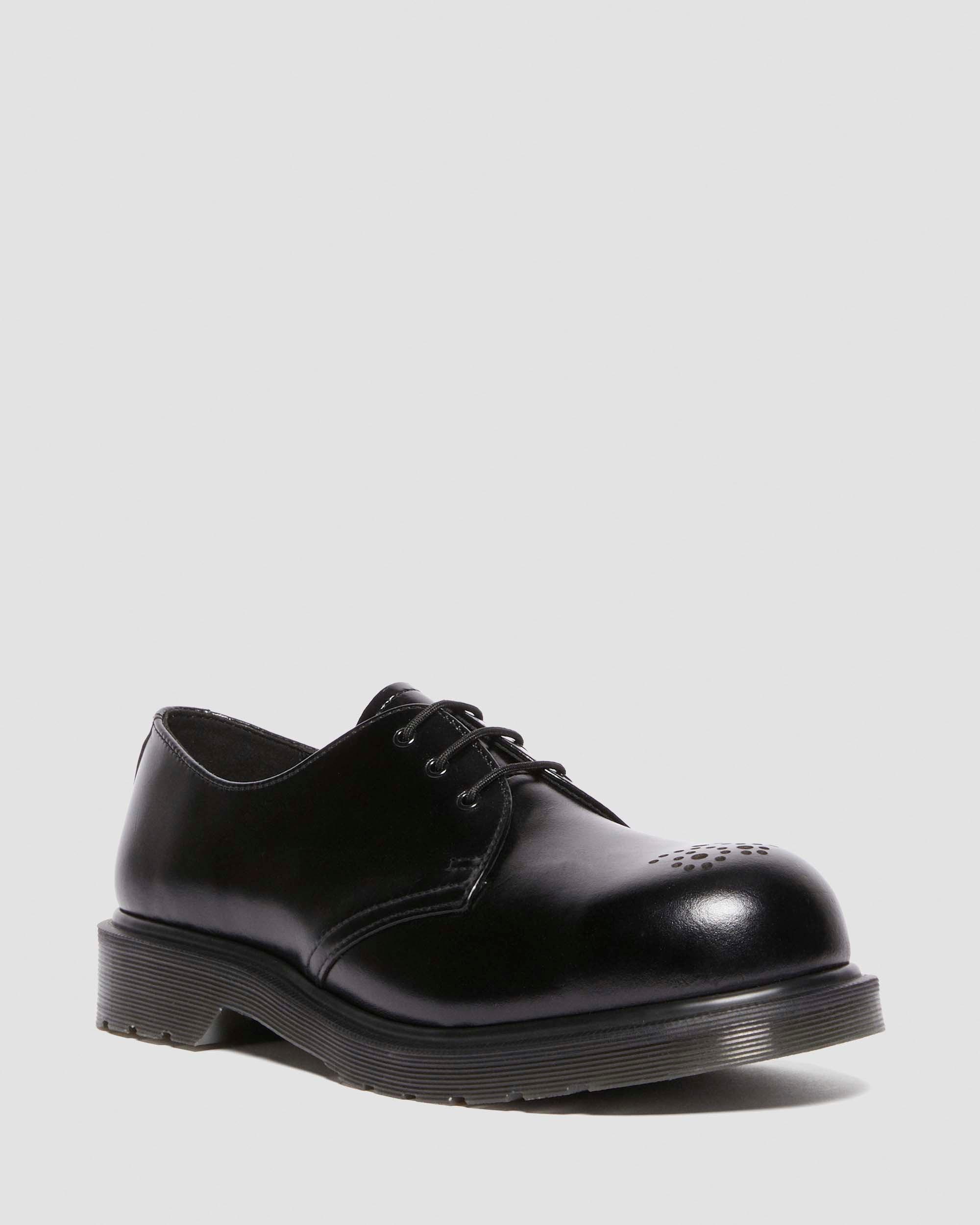 1461 Analine Leather Steel Toe Shoes in Black | Dr. Martens