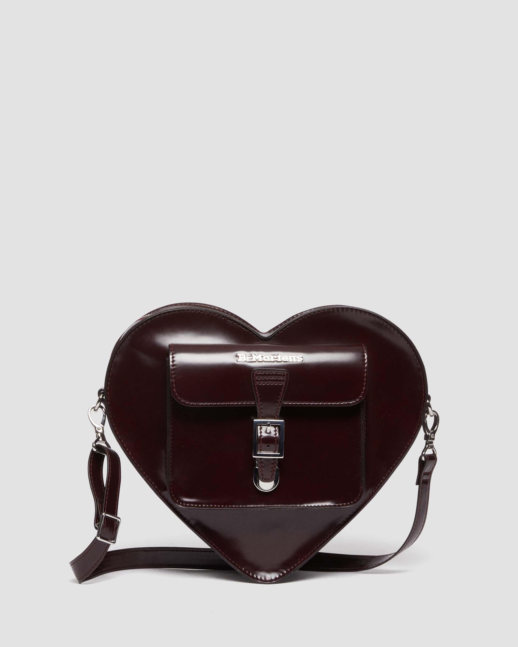Vegan Heart Shaped Backpack in Cherry Red Arcadia | Dr. Martens