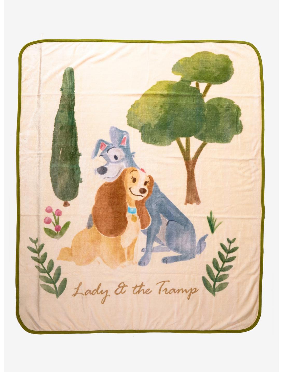 Disney Lady and the Tramp Pastel Floral Throw - BoxLunch Exclusive