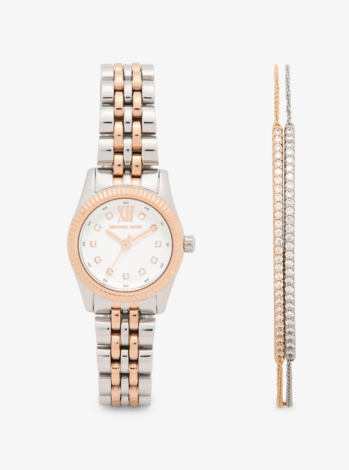 LEXINGTON パヴェ ツートーン ウォッチ アンド ブレスレット ギフト