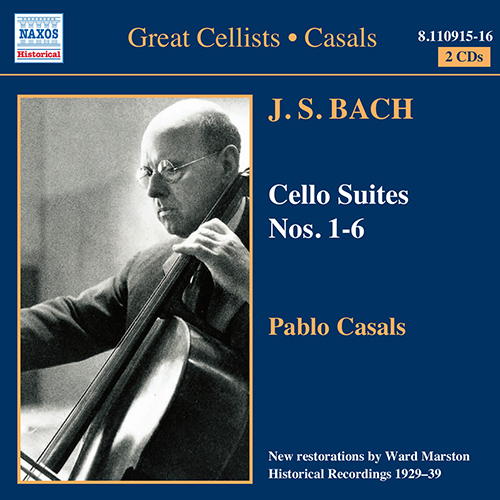 BACH, J.S.: Cello Suites Nos. 1-6 (Casals) (1927-1.. - 8.110915-16