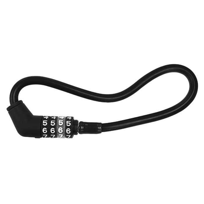 形状記憶バッテリーロックダイヤル式 30cm ブラックの通販｜カギ