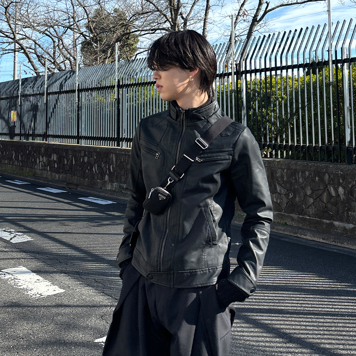 ヴィンテージY2Kヴィーガンレザージャケット | ファッション通販サイト