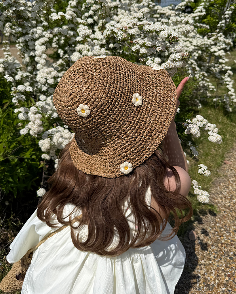 フラワーポイントバケット麦わら帽子 | ファッション通販サイト NUGU
