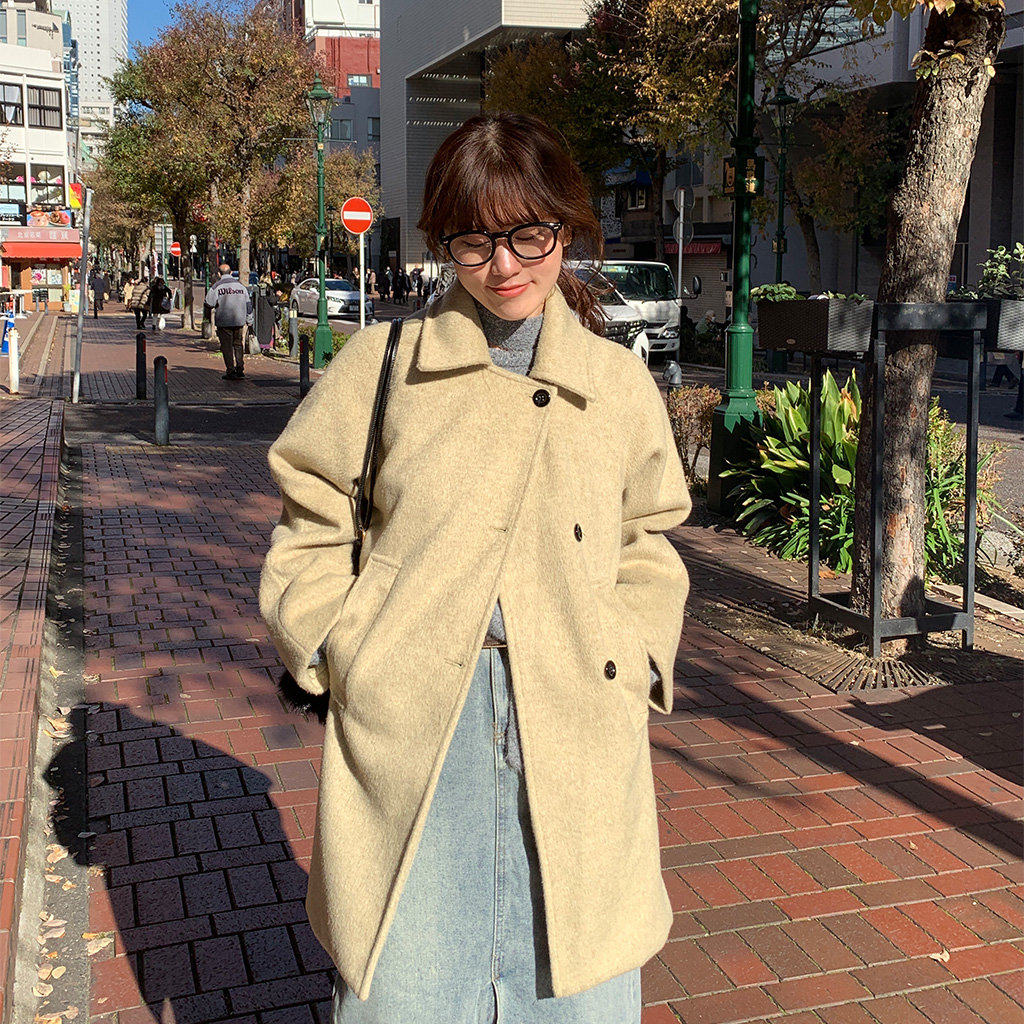 カラーミドルコート | ファッション通販サイト NUGU